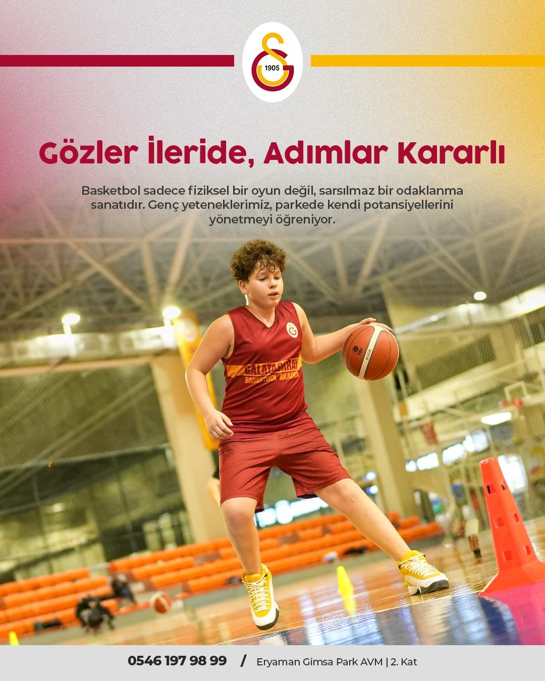 Galatasaray Basketbol Akademisi için hazırlanan sosyal medya tasarımı 2