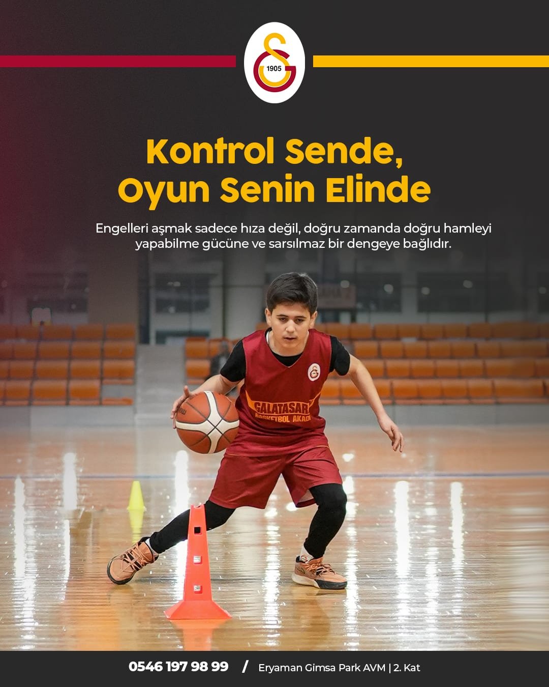 Galatasaray Basketbol Akademisi için hazırlanan sosyal medya tasarımı 3