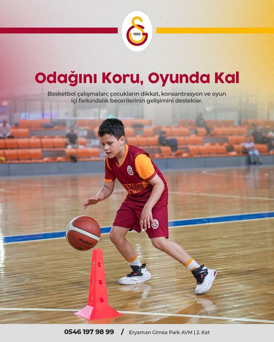 Galatasaray Basketbol Akademisi için hazırlanan sosyal medya tasarımı 4