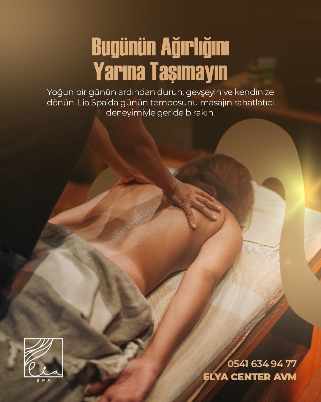 Lia Spa için hazırlanan sosyal medya tasarımı 2